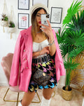 Blazer in ecopelle Rosa