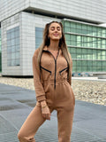Tuta intera Camel con zip