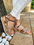 Sandali Con Corda Rosa Gold