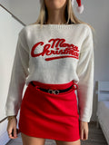 Gonna in tweed rossa