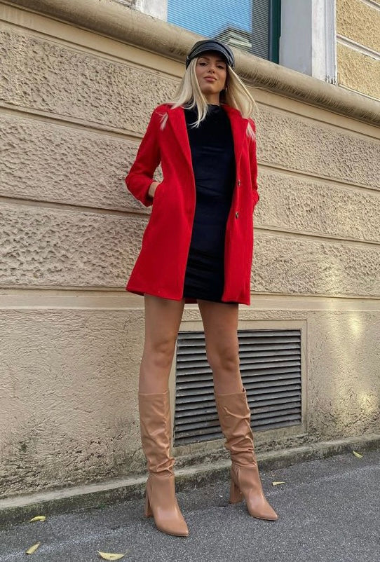 Cappotto autumn Rosso