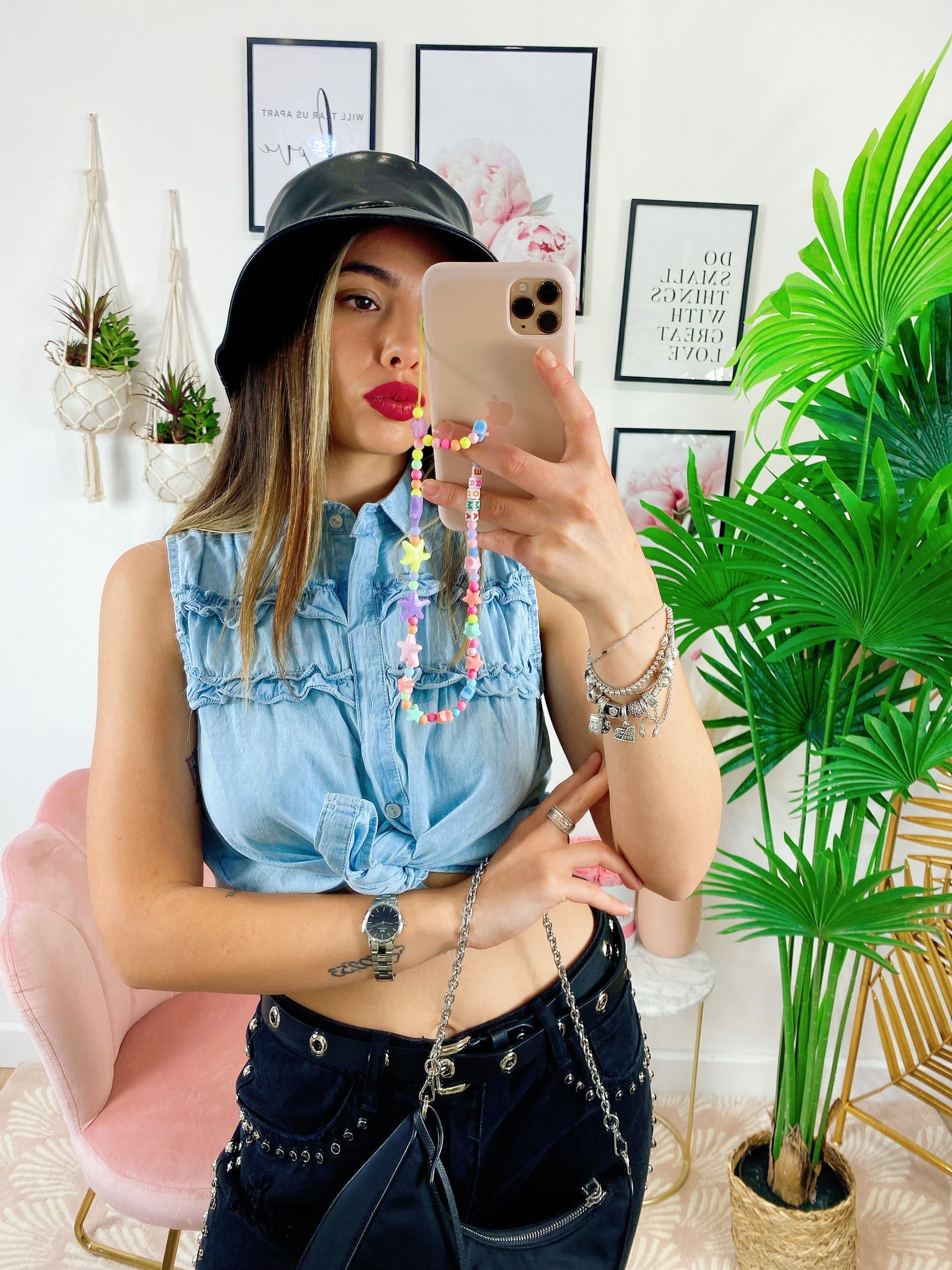 Blusa in jeans leggera