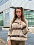 Maxi maglione con dettaglio lurex