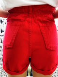 Short a caramella rosso