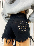 Short Levi’s Vintage nero con borchie