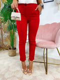 Completo giacca e pantalone rosso