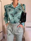 Camicia con stampa animalier