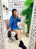Abito Denim con borchie