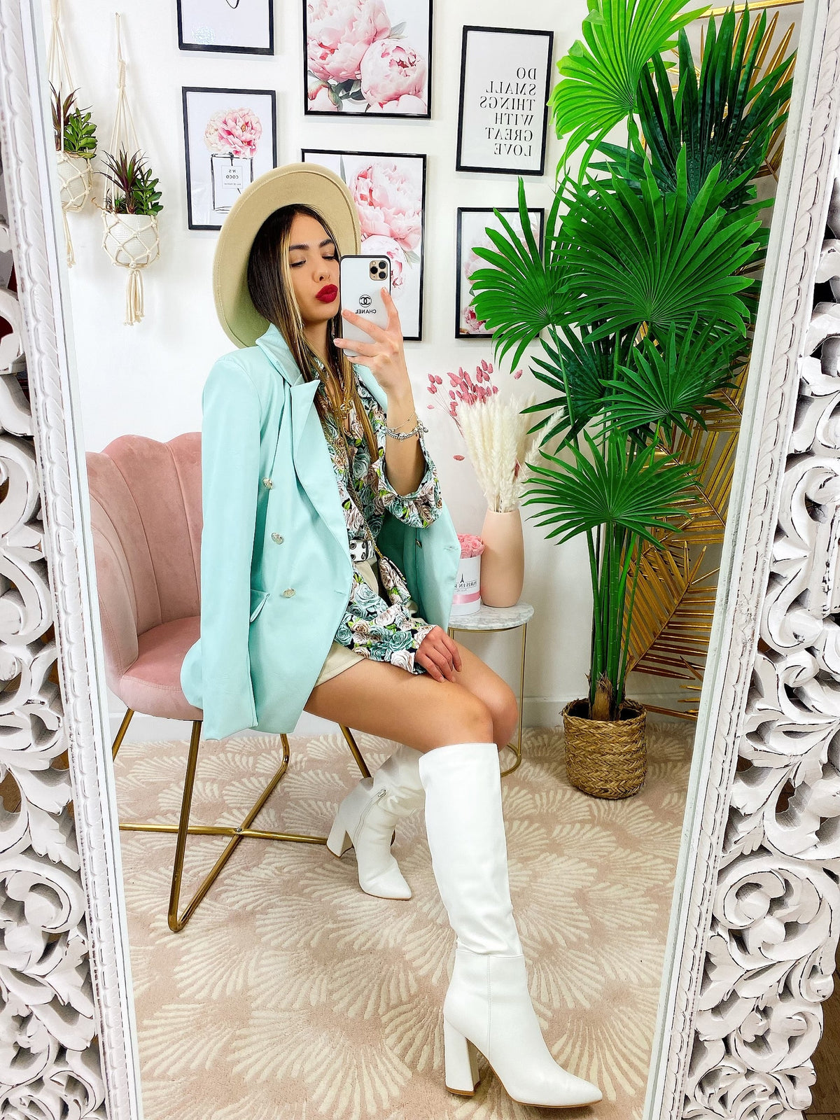 Blazer in ecopelle Tiffany