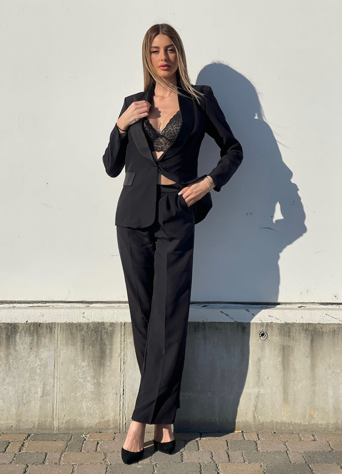 Completo giacca e pantalone nero