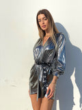 Abito glam night silver