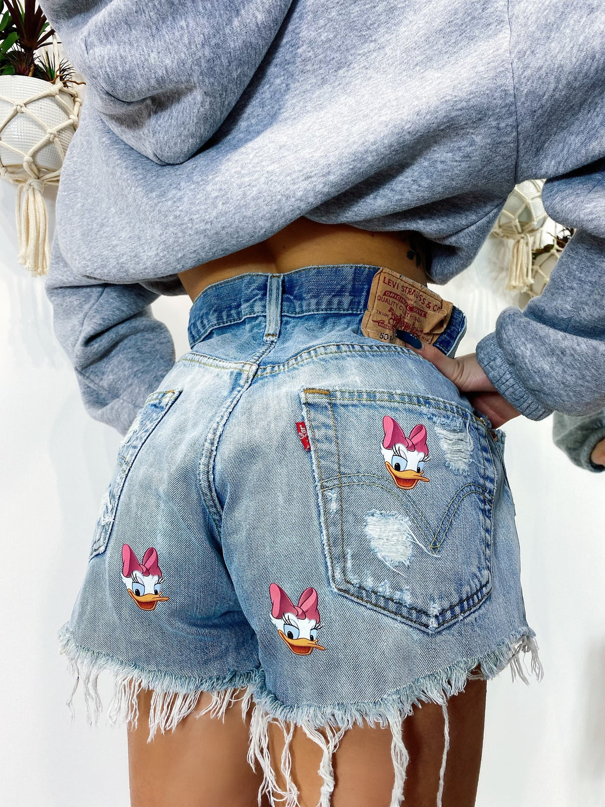 Short Levi’s Vintage con stampa Paperina bagno chiaro