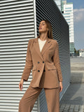 Completo giacca e pantalone Camel