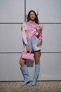 Stivale jeans chiaro