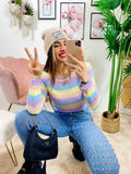 Maglioncino a righe Multicolor