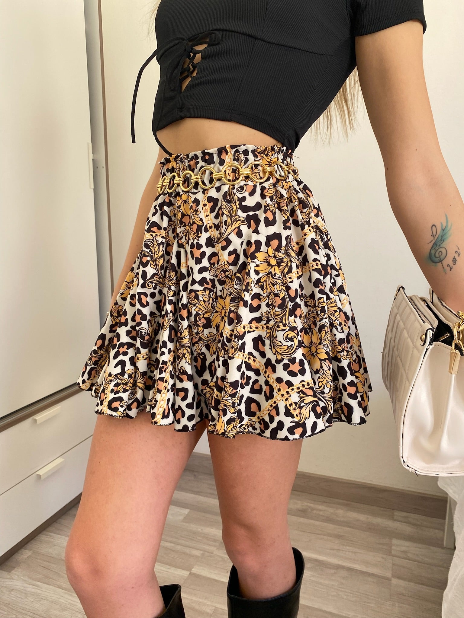 Gonna a ruota animalier