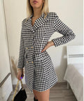 Abito a blazer pied de poule