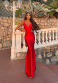 Abito a sirena Rosso