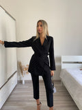 Giacca con strass nera