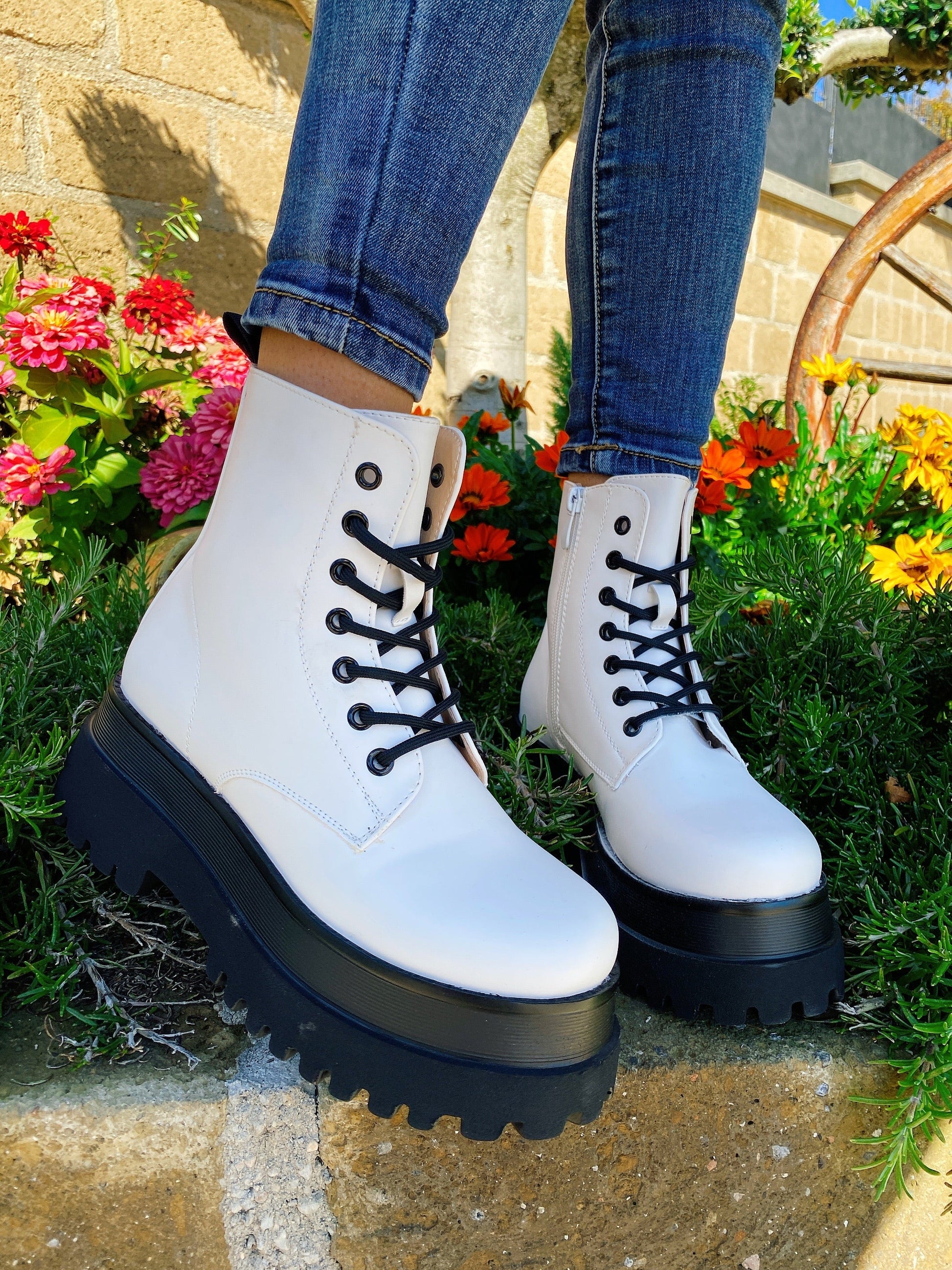 Biker Bianco para alta
