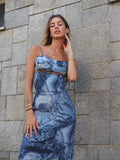 Abito jeans con spille
