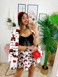Completo giacca e pantalone dettaglio Rosso
