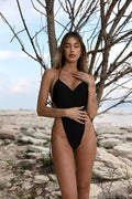 Body intero nero con catena oro