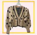 Cardigan a Cuori con bottoni