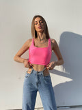 Top rosa fluo