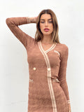 Abito in maglia a trama nude