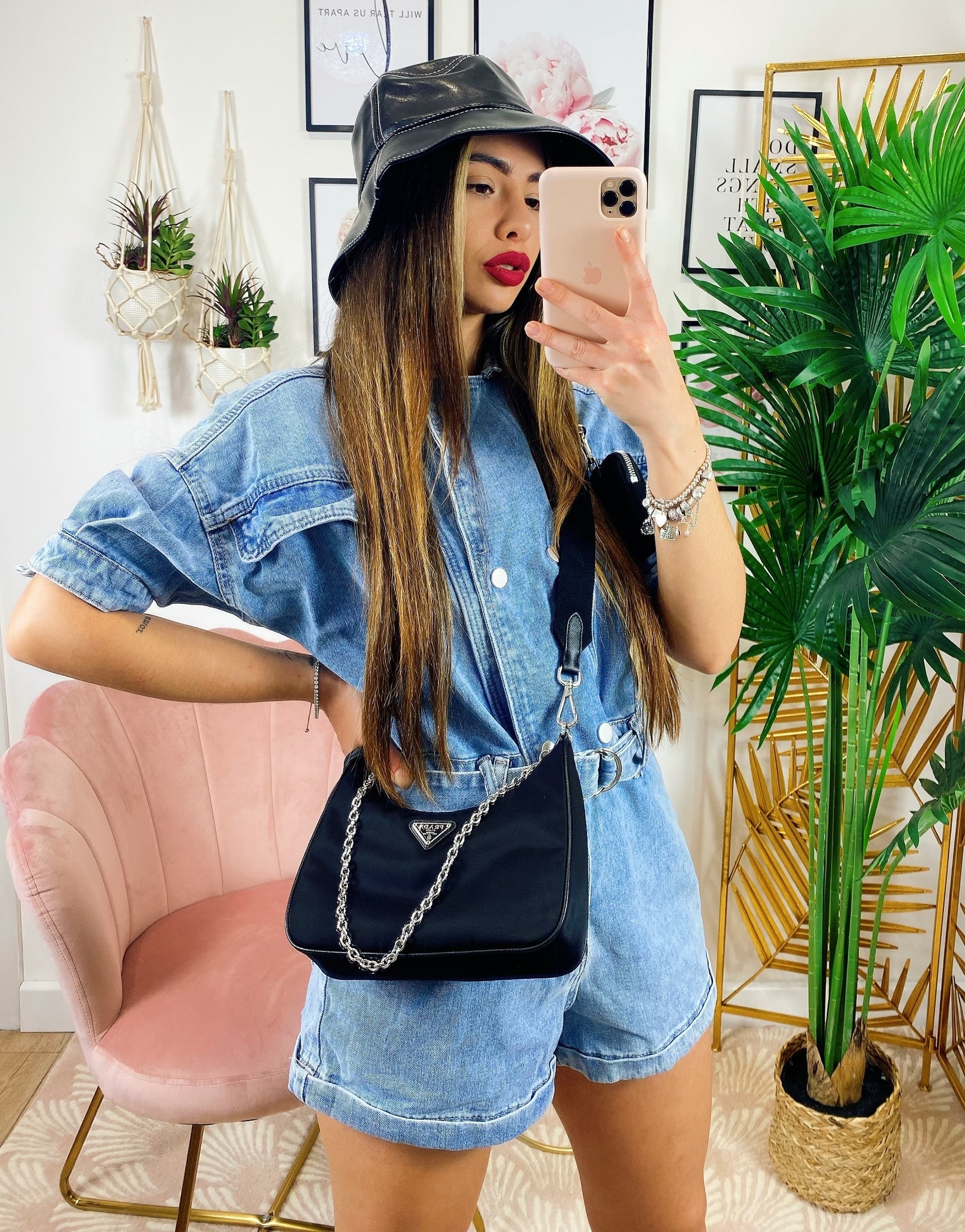 Tutina in Jeans con cintura