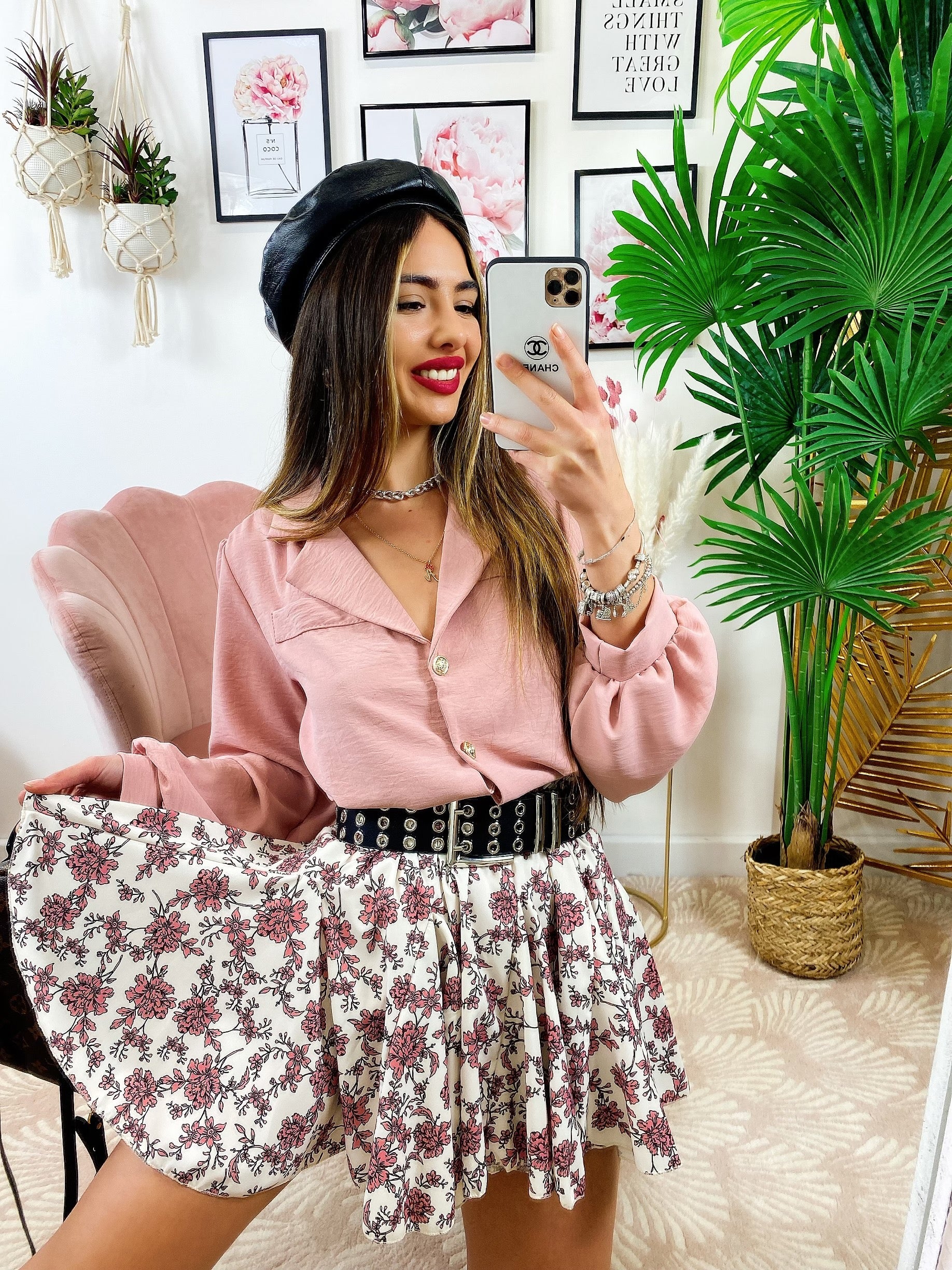 Camicia con taschine Rosa