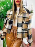 Giacca a quadri Camel Black