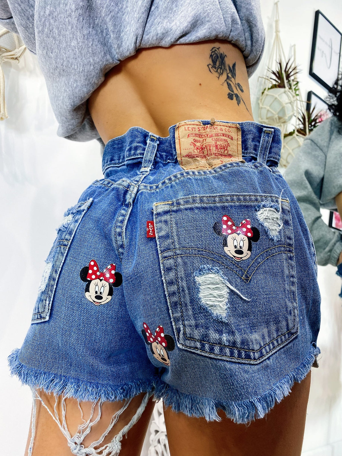 Short Levi’s Vintage con stampa topolina