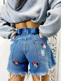Short Levi’s Vintage stampa topolina con strappi