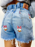 Short Levi’s Vintage con stampa paperina bagno medio chiaro