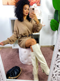 Abito in maglia Camel