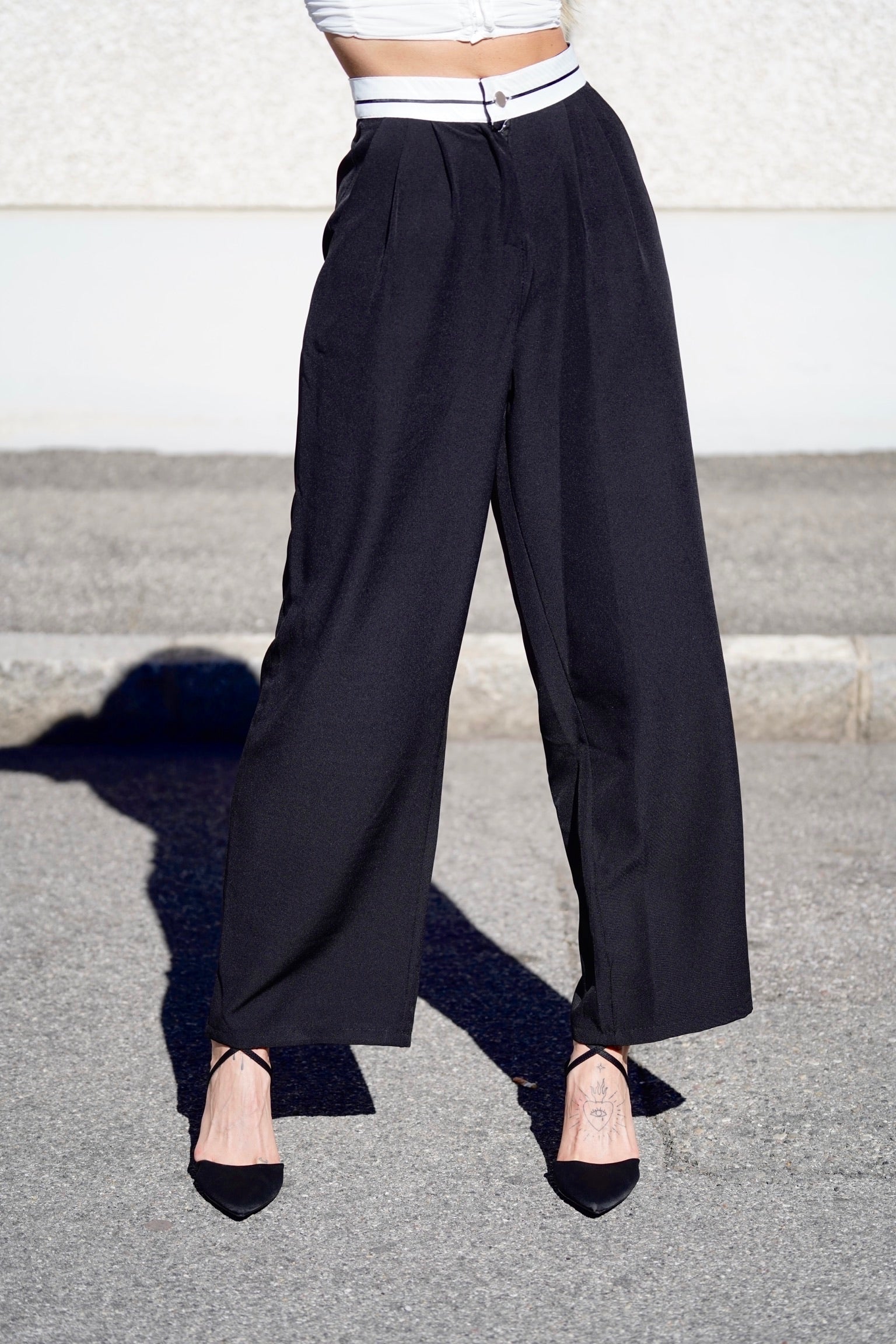 Pantalone basic nero