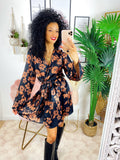 Abito a kimono fiori nude