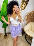 Gonna a balze in tulle