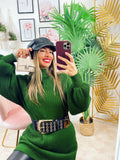 Maxi maglione Verde militare