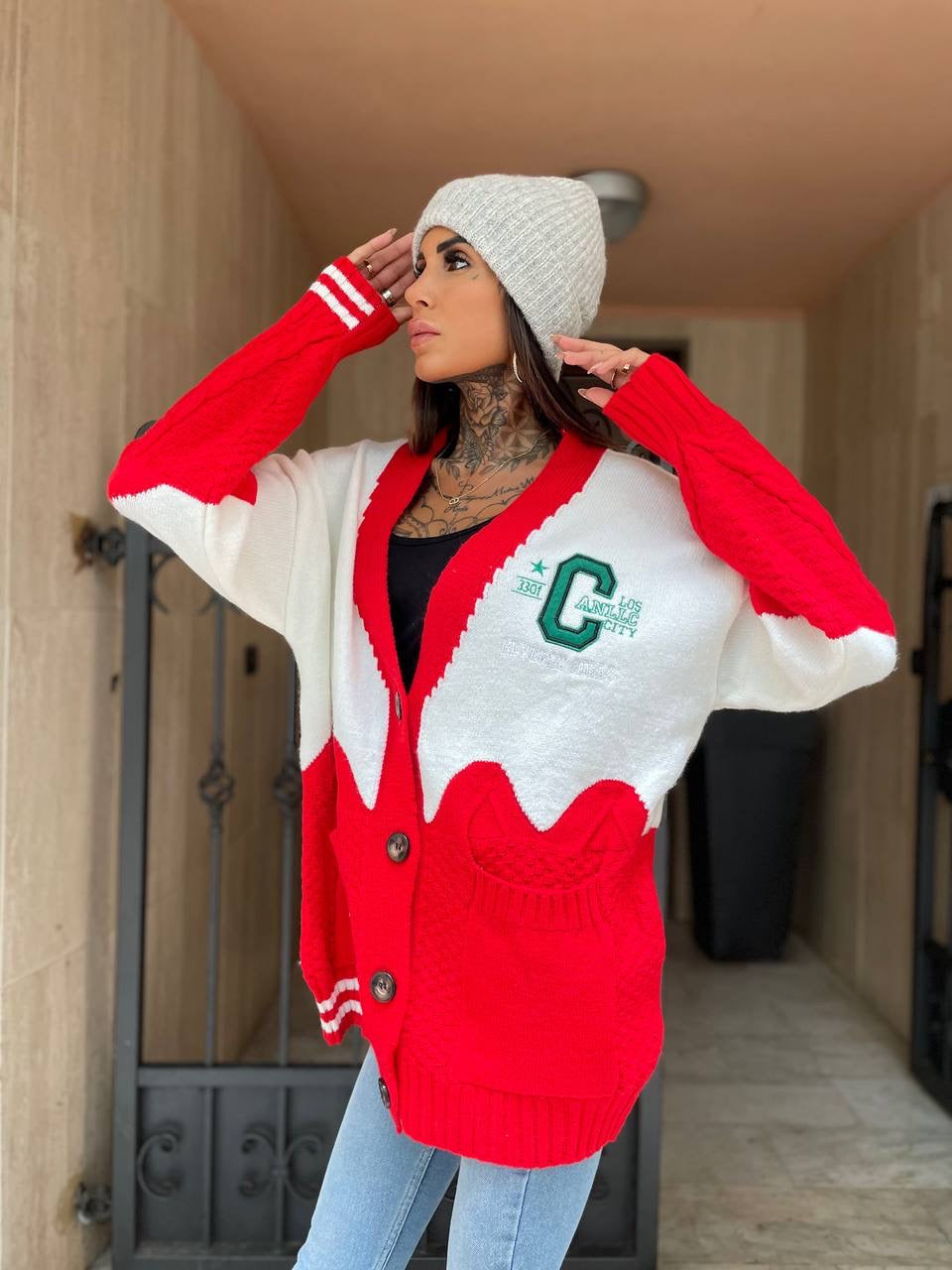 Maglione California rosso