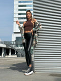Leggins eco pelle nero