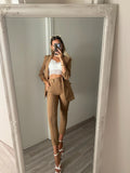 Completo giacca e pantalone Camel