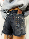 Short Levi’s Vintage con Borchie bagno grigio scuro