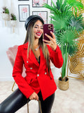 Blazer con bottoni Rosso