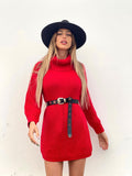 Maxi maglione rosso