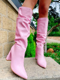 Stivale arricciato Pink