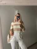 Leggins in eco-pelle con catene bianco