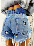 Short Levi’s Vintage con stampa topolino bagno medio